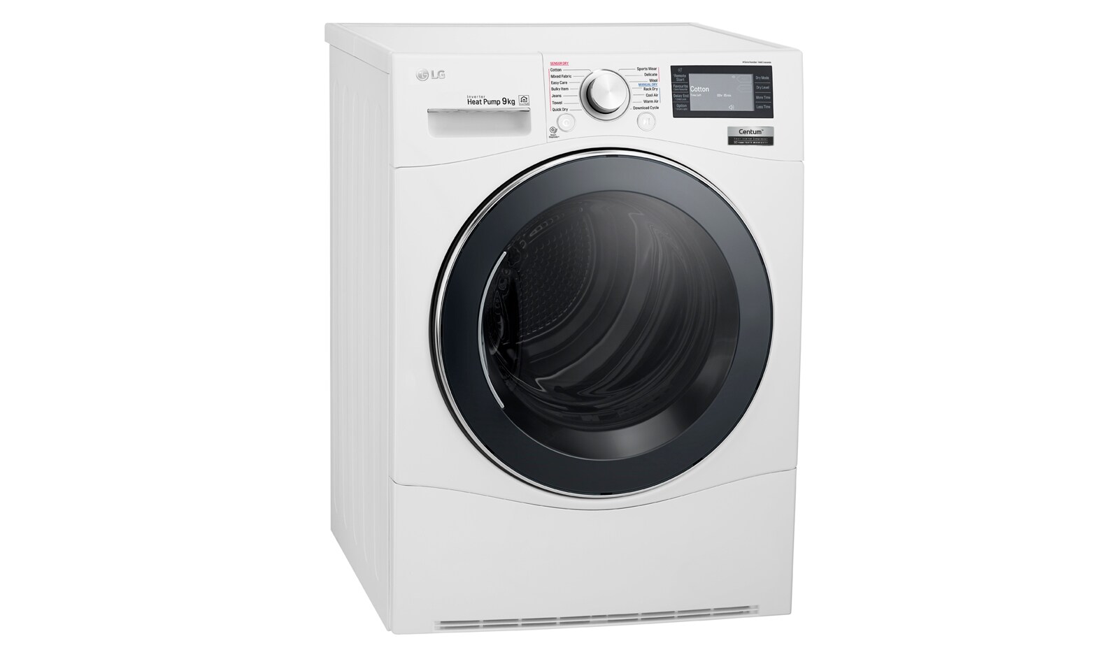 LG 9kg Centum™ Heat Pump Dryer with  Inverter Control, TD-H901MW
