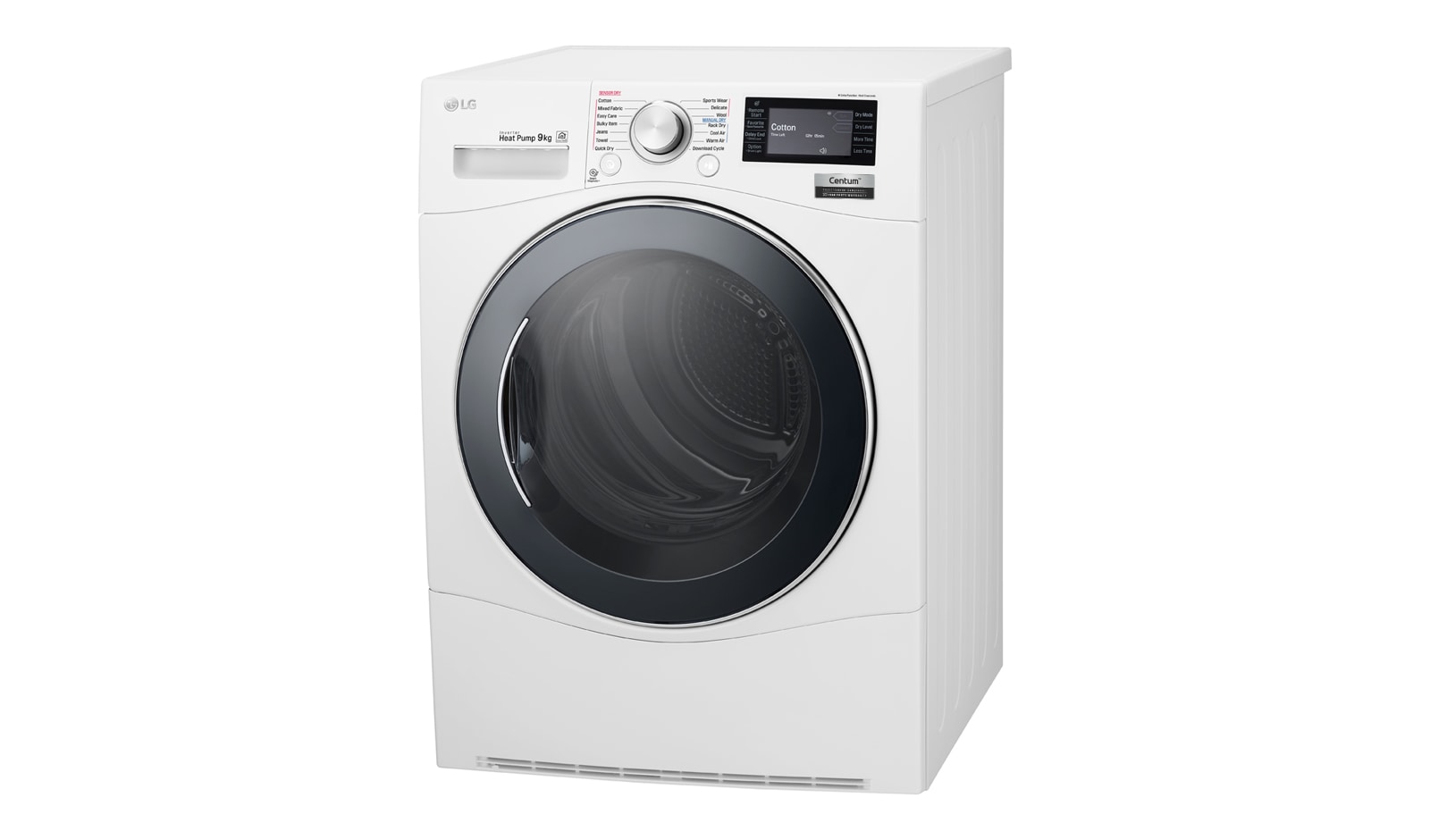 LG 9kg Centum™ Heat Pump Dryer with  Inverter Control, TD-H901MW