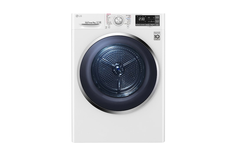 Front view of 9kg Heat Pump Dryer with Inverter Control TD-H903CMW