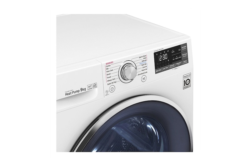 LG 9kg Heat Pump Dryer with Inverter Control, TD-H903CMW