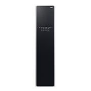 Front view of 3 Garment Styler Steam Closet Black Glass - S3BF