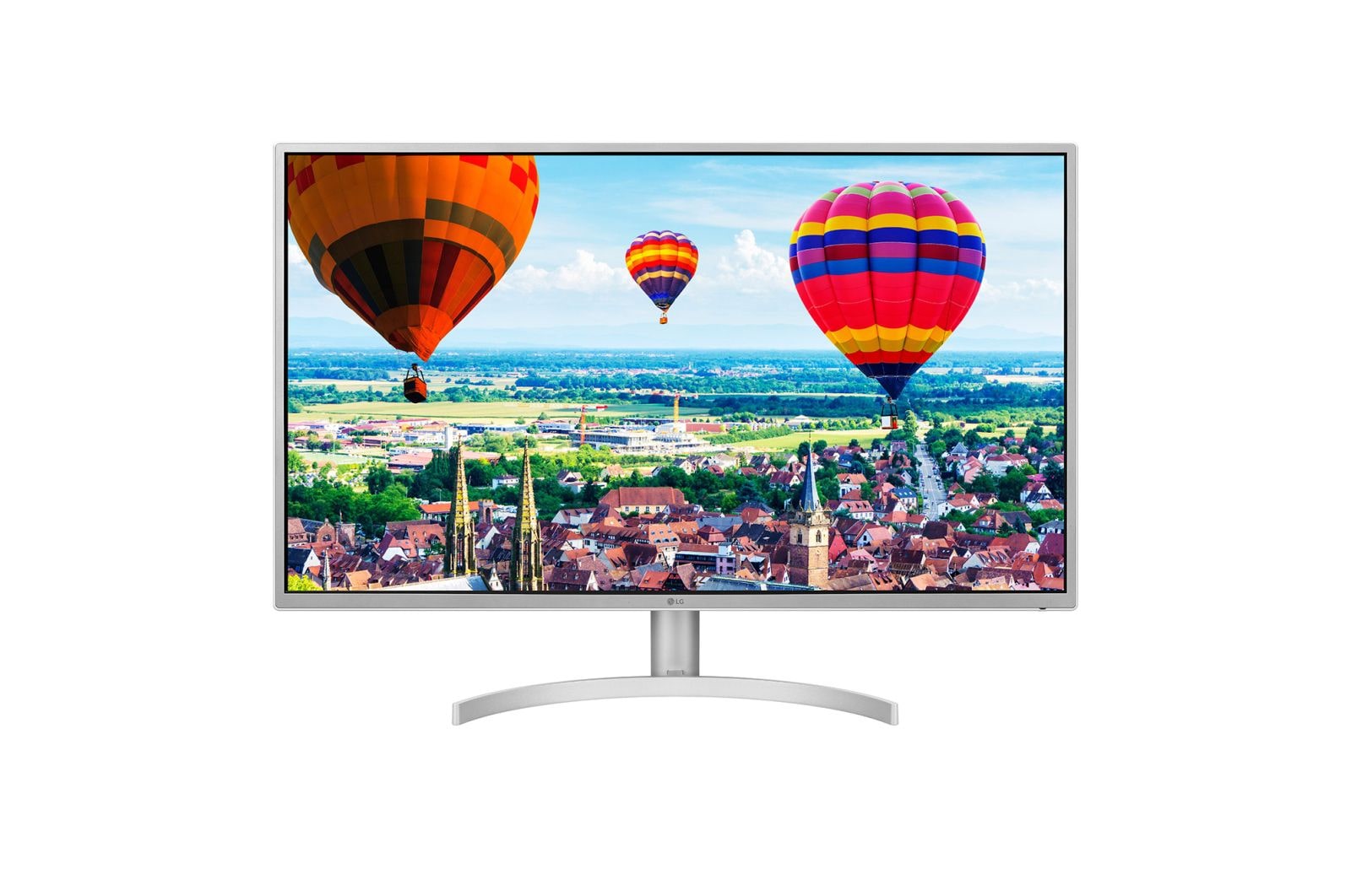 Front view of 32” QHD IPS Monitor 32QK500-W