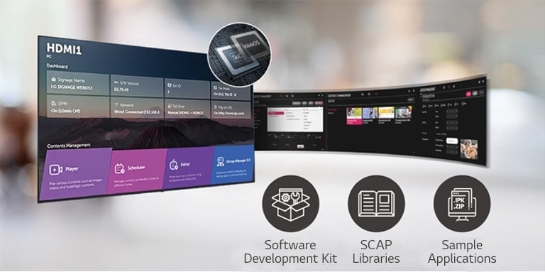 A number of tasks that can be done simultaneously are easily arranged through the web OS platform.