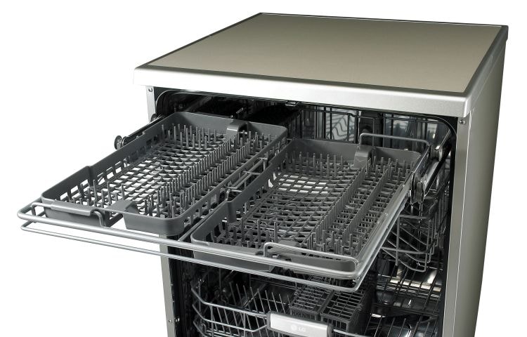 LG 14 Place Stone Silver Dishwasher with Direct Drive Motor, LD-1482S4