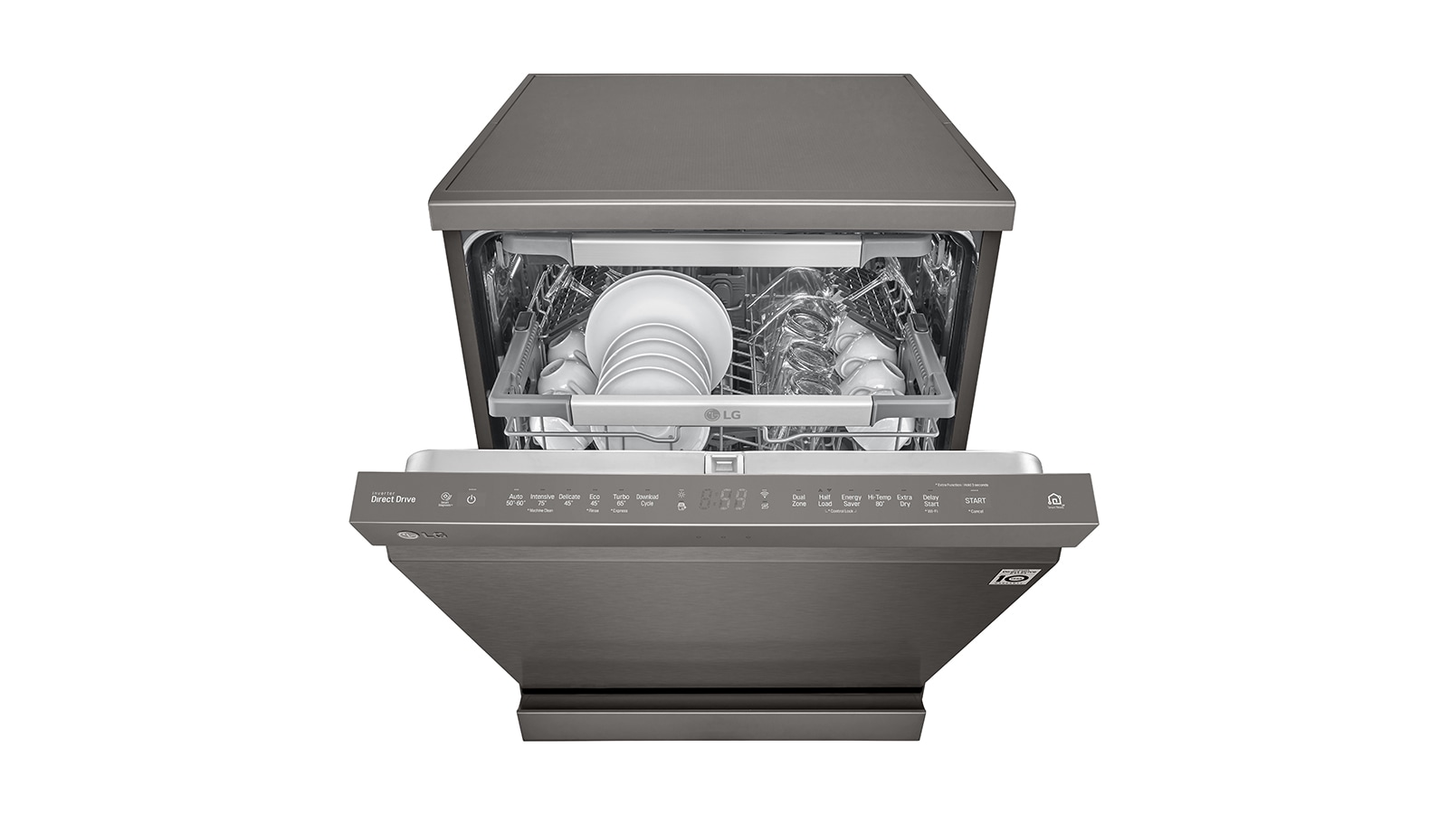 LG 15 Place QuadWash® Dishwasher in Black Stainless Finish, XD3A15BS