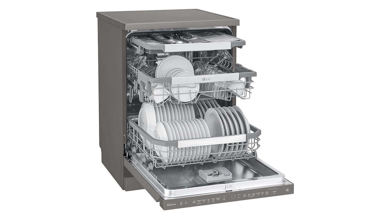 LG 15 Place QuadWash® Dishwasher in Black Stainless Finish, XD3A15BS