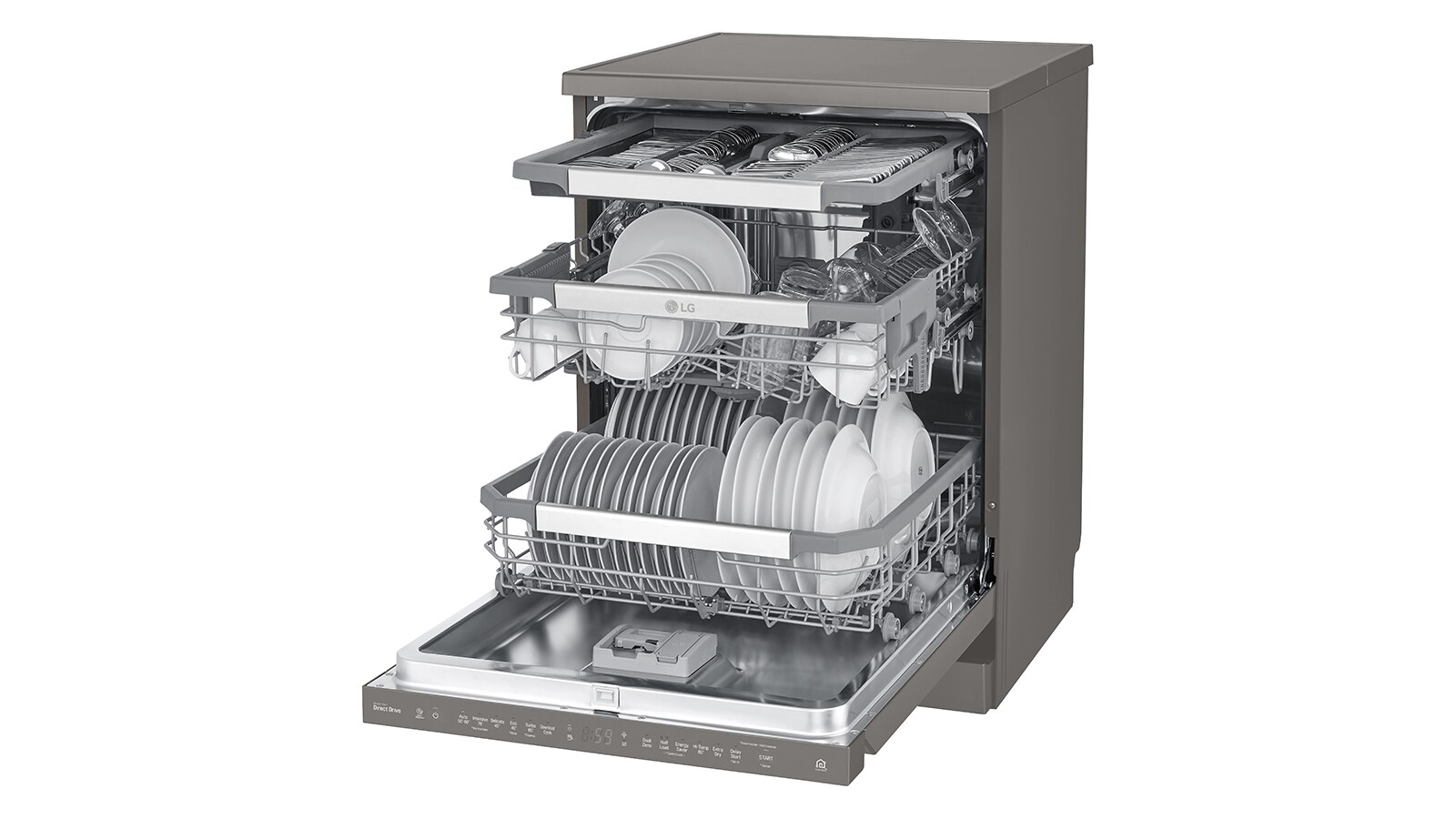 LG 15 Place QuadWash® Dishwasher in Black Stainless Finish, XD3A15BS