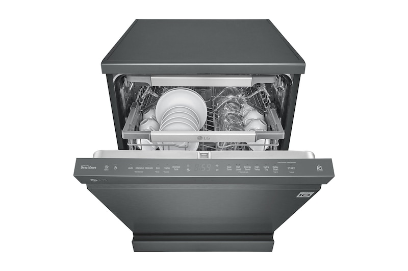 LG 15 Place QuadWash<sup>®</sup> Dishwasher - Freestanding, XD3A15MB