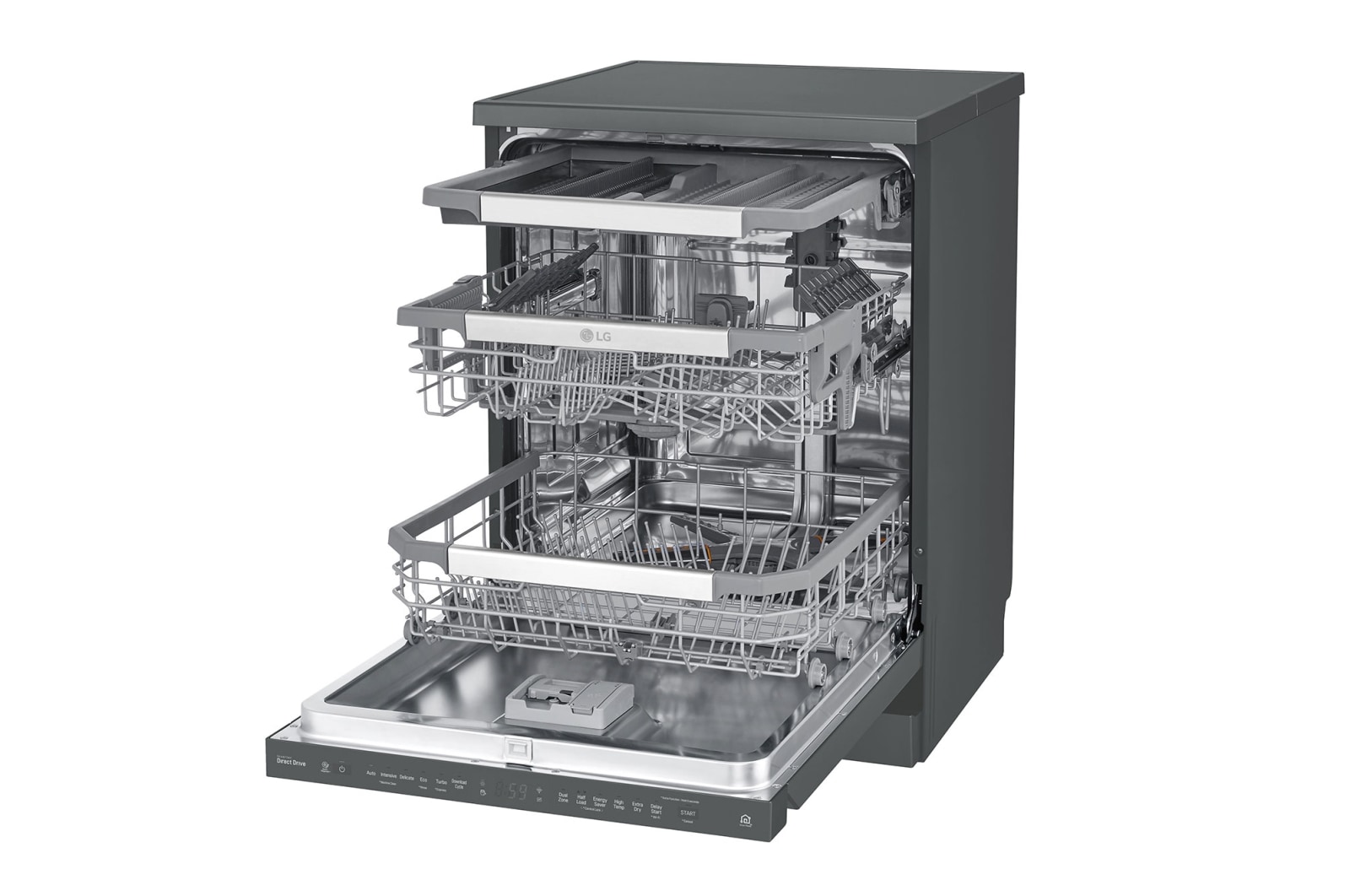 LG 15 Place QuadWash® Dishwasher - Freestanding, XD3A15MB