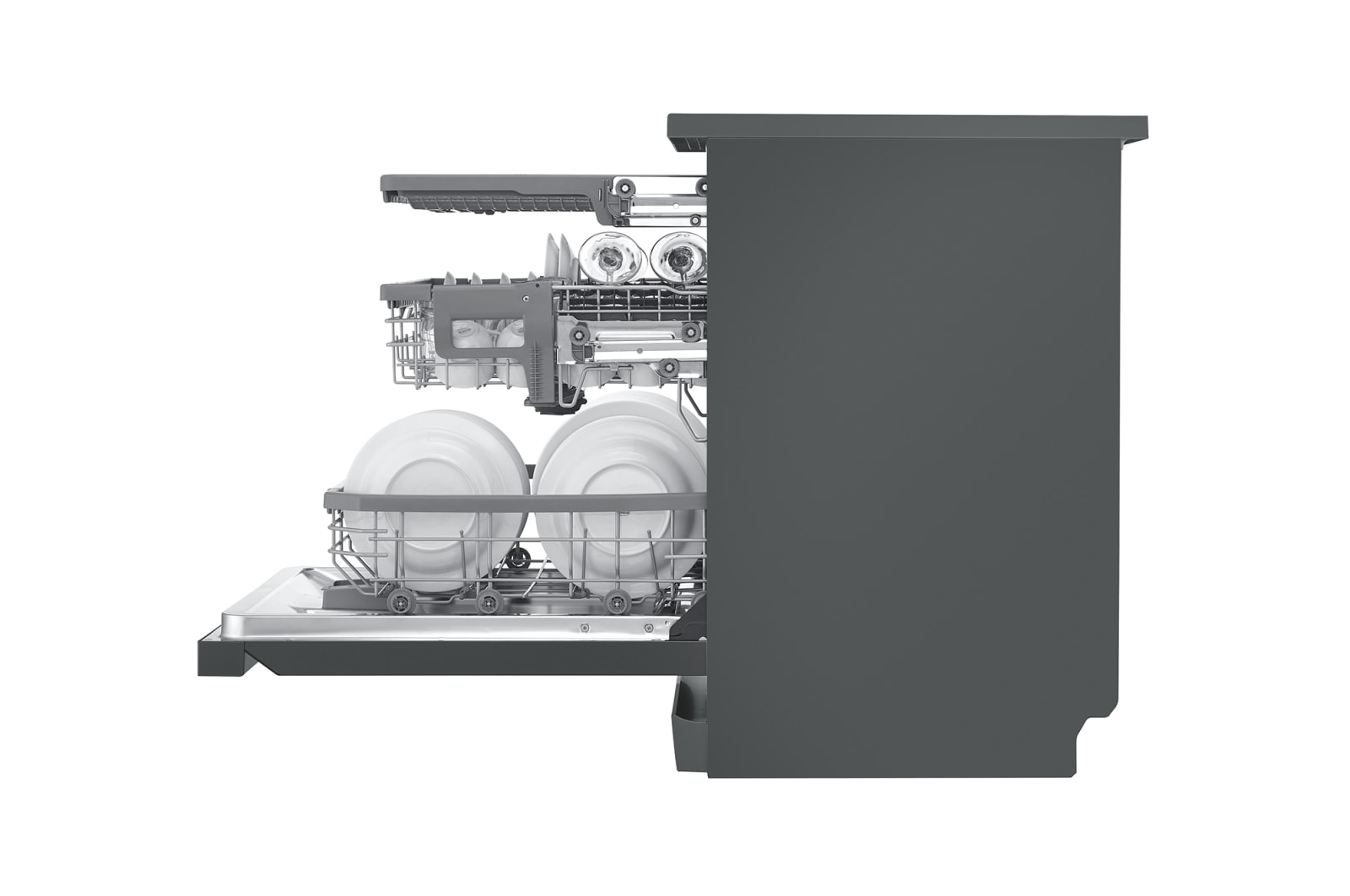 LG 15 Place QuadWash® Dishwasher - Freestanding, XD3A15MB