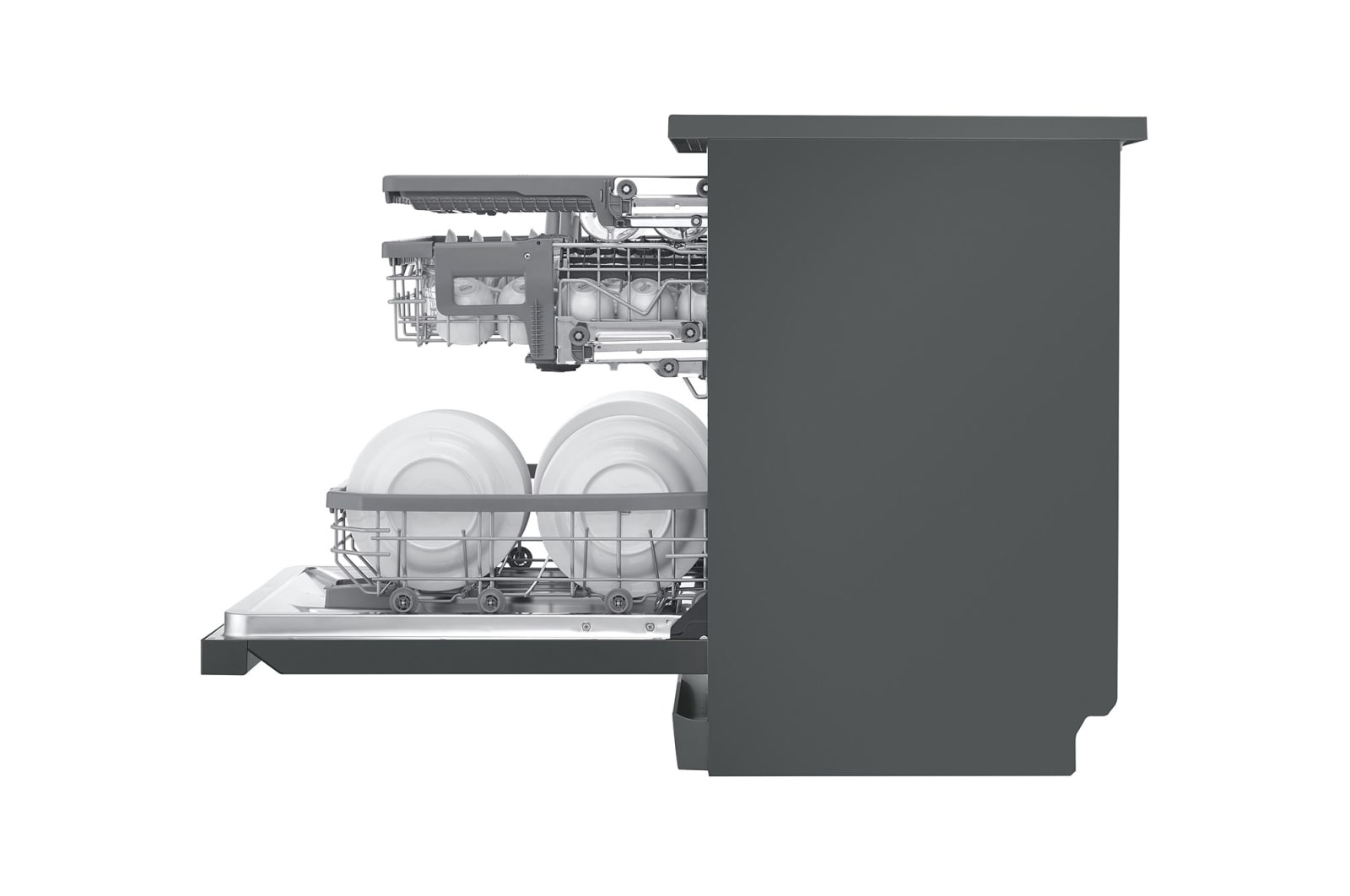 LG 15 Place QuadWash® Dishwasher - Freestanding, XD3A15MB