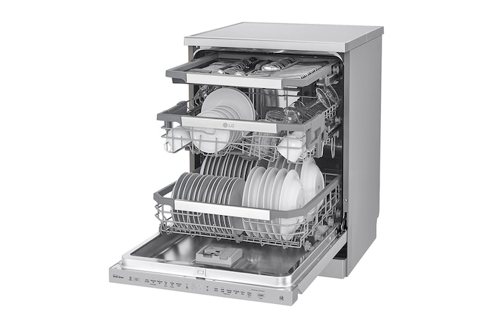 LG 15 Place QuadWash<sup>®</sup> Dishwasher - Freestanding, XD3A15NS