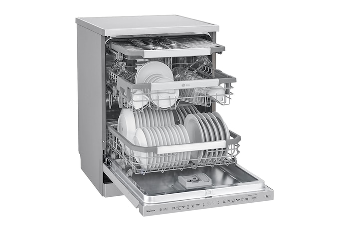 LG 15 Place QuadWash<sup>®</sup> Dishwasher - Freestanding, XD3A15NS