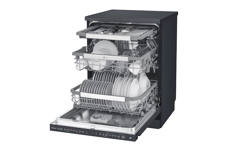 LG 15 Place QuadWash<sup>®</sup> Dishwasher - Freestanding, XD3A25MB