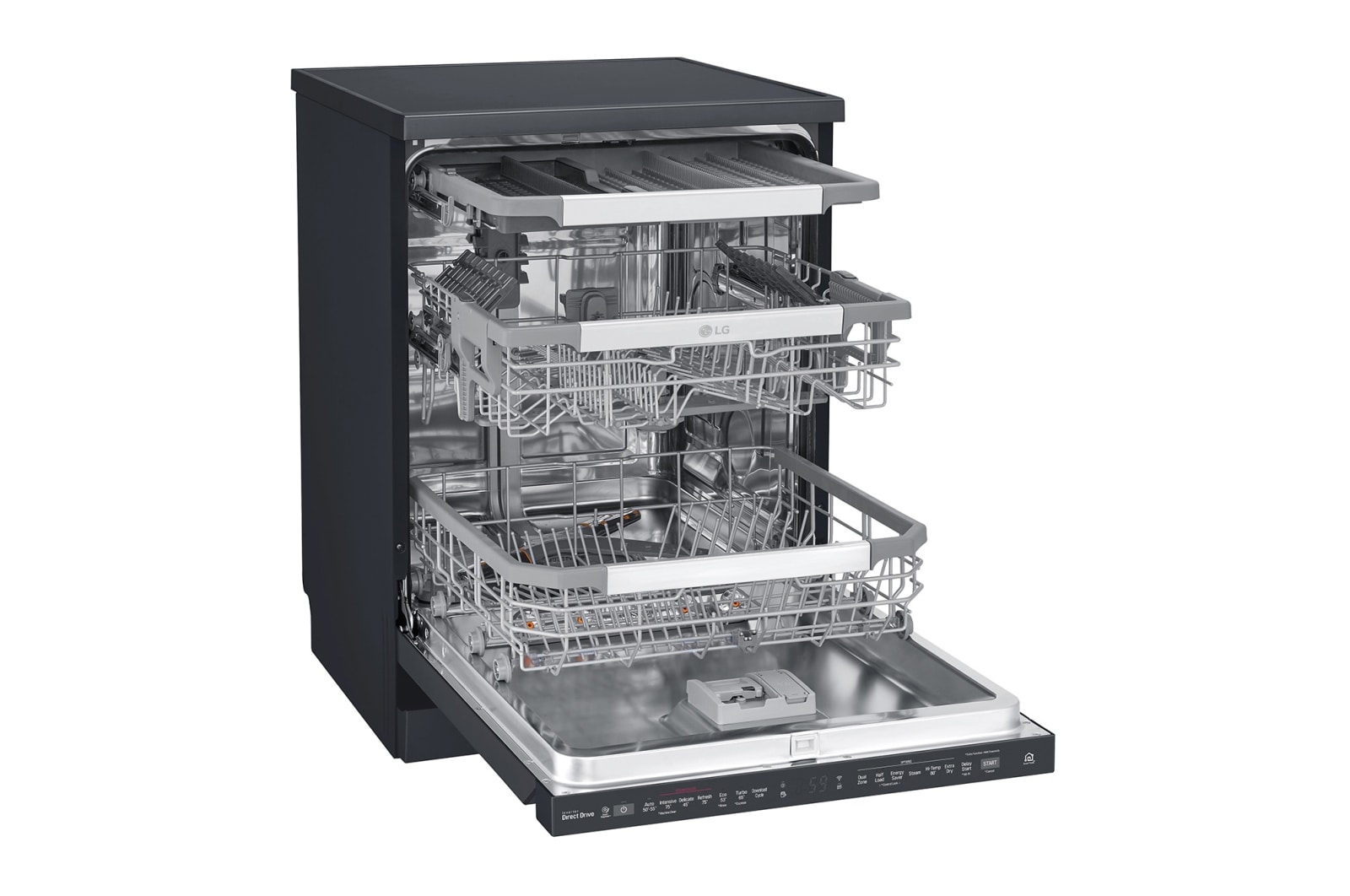 LG 15 Place QuadWash® Dishwasher - Freestanding, XD3A25MB
