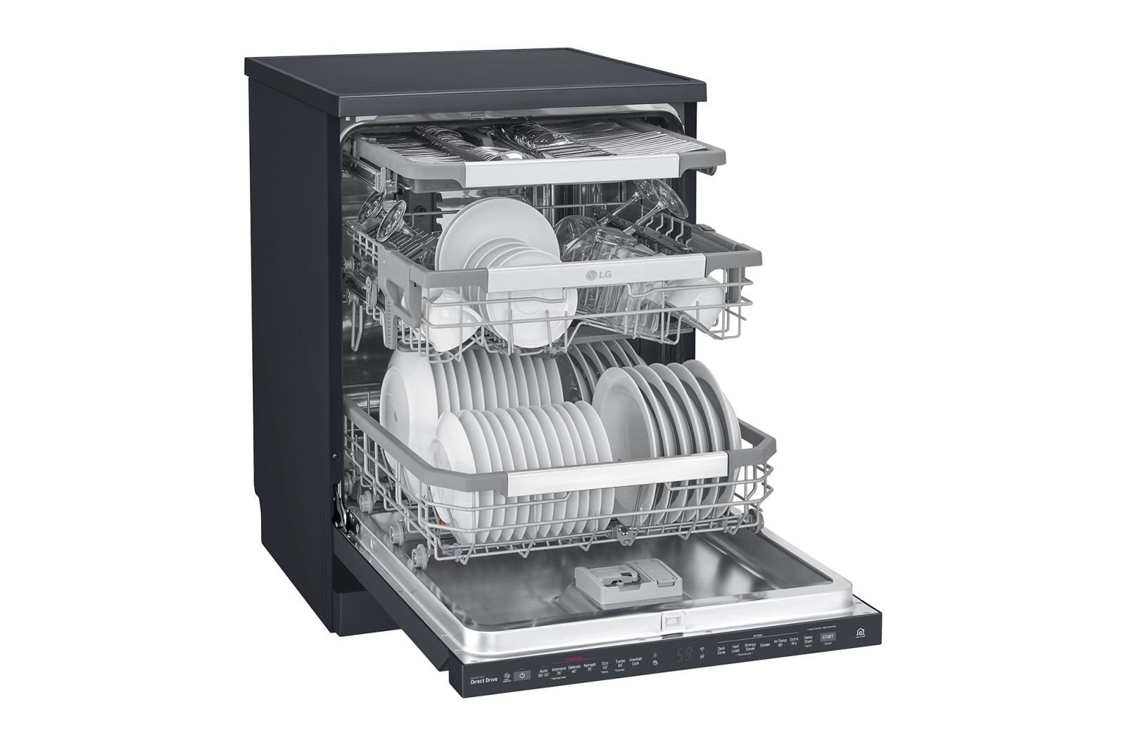 LG 15 Place QuadWash® Dishwasher - Freestanding, XD3A25MB
