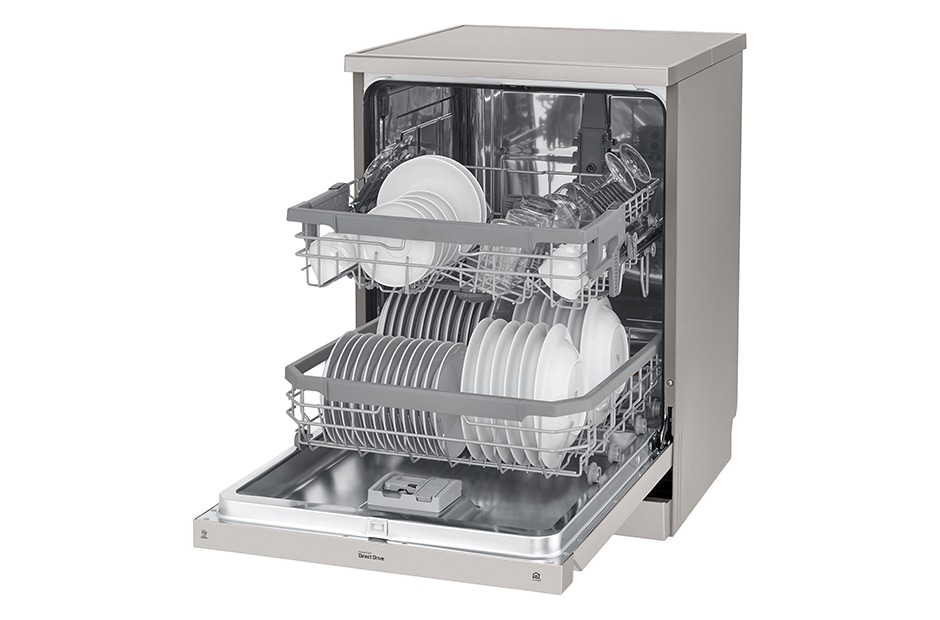 LG 14 Place QuadWash® Dishwasher in Platinum Steel Finish, XD4B14PS