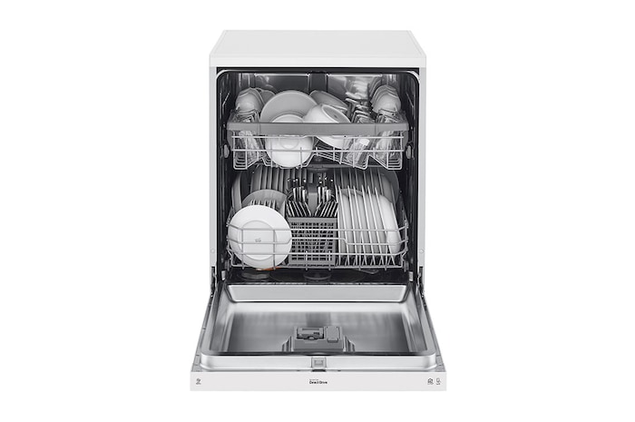 LG 14 Place QuadWash<sup>®</sup> Dishwasher in White Finish - Free Standing, XD5B14WH