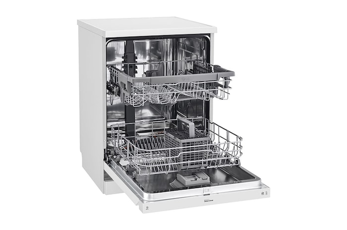 LG 14 Place QuadWash<sup>®</sup> Dishwasher in White Finish - Free Standing, XD5B14WH