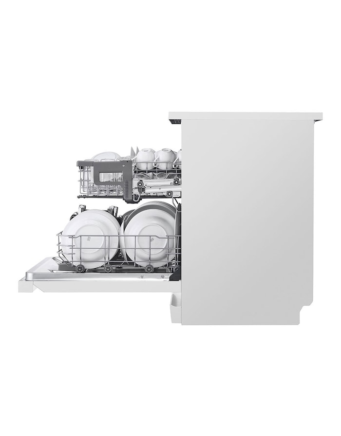 LG 14 Place QuadWash<sup>®</sup> Dishwasher in White Finish - Free Standing, XD5B14WH