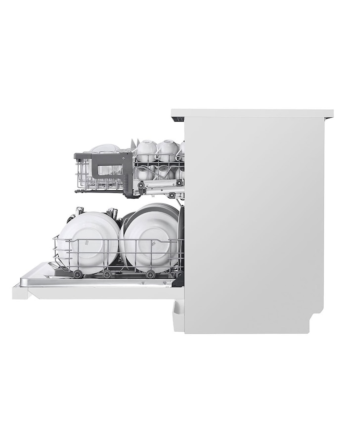 LG 14 Place QuadWash<sup>®</sup> Dishwasher in White Finish - Free Standing, XD5B14WH