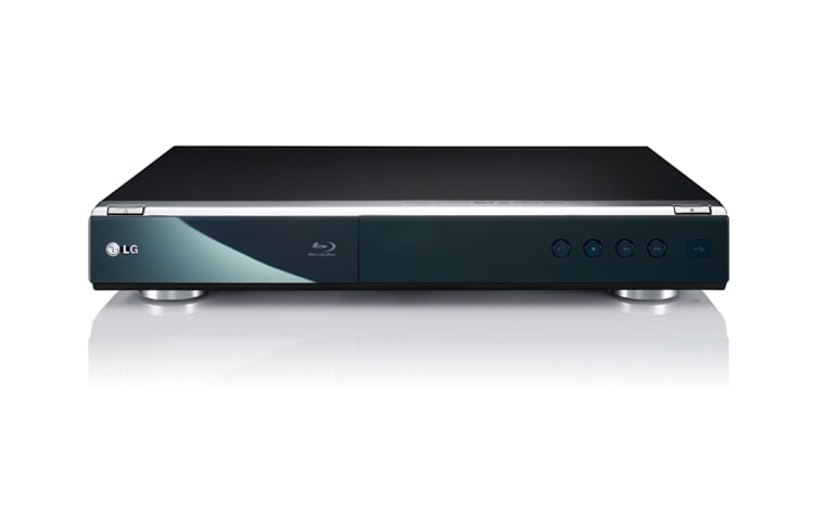 Front view of Blu-Ray Player with 1GB built-in memory, 1080p Full HD and YouTube Connectivity BD390