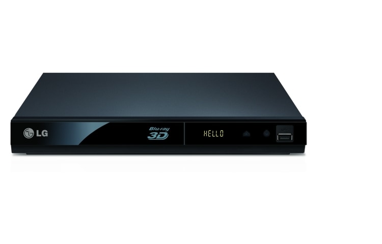 Front view of 3D Capable Blu-ray Disc Player with Netcast BP325