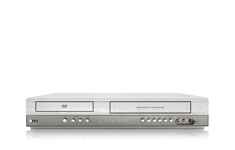 Front view of DVD Player with 6 Head Hi-Fi VCR V271