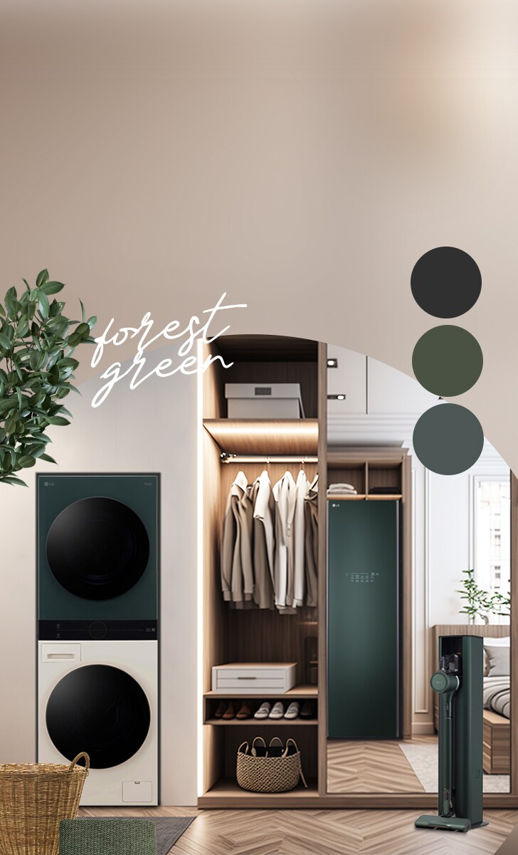Explore our newest collection in <br><p style="color:#5c6d67;">Forest Green</p>1