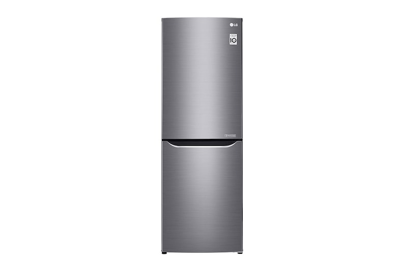 LG 310L Anti-fingerprint Shiny Steel Bottom Mount Fridge, GB-310RPL