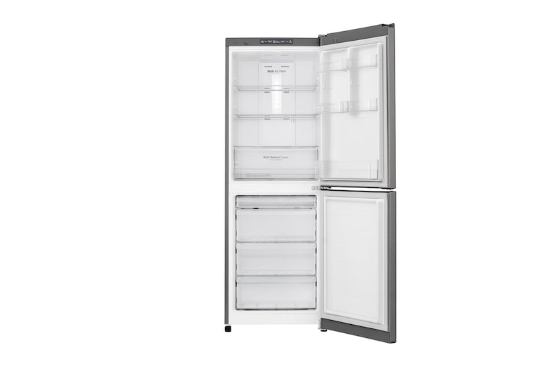 LG 310L Anti-fingerprint Shiny Steel Bottom Mount Fridge, GB-310RPL