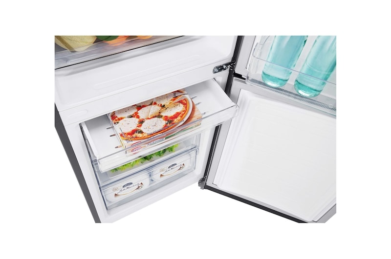 LG 310L Anti-fingerprint Shiny Steel Bottom Mount Fridge, GB-310RPL