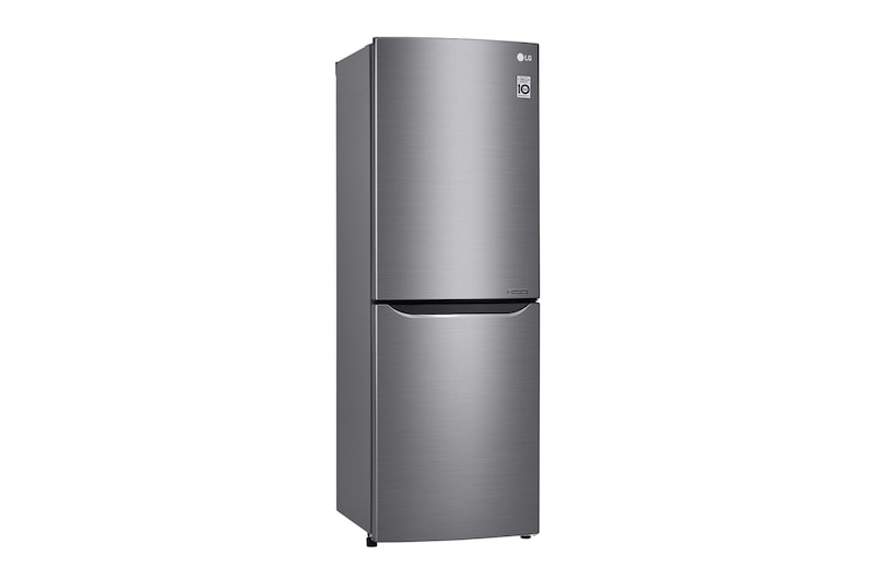 LG 310L Anti-fingerprint Shiny Steel Bottom Mount Fridge, GB-310RPL
