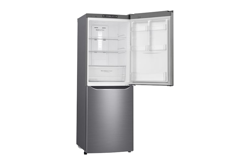 LG 310L Anti-fingerprint Shiny Steel Bottom Mount Fridge, GB-310RPL