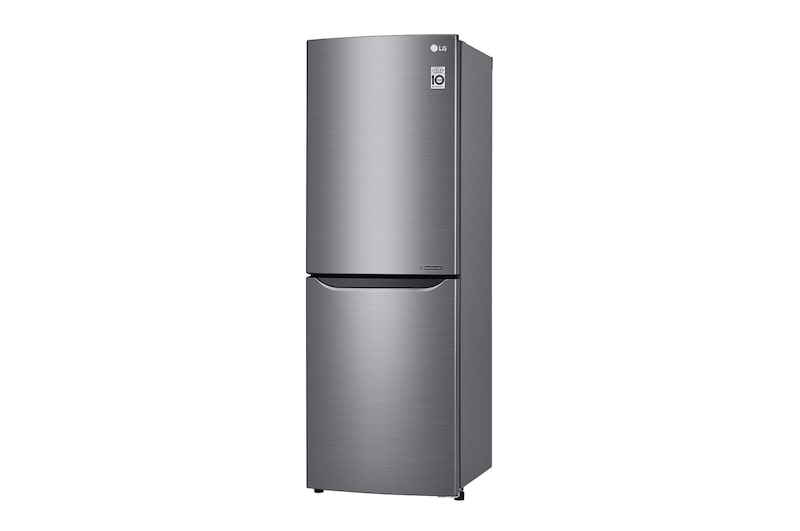 LG 310L Anti-fingerprint Shiny Steel Bottom Mount Fridge, GB-310RPL
