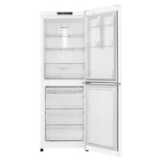 LG 310L Anti-fingerprint White Bottom Mount Fridge, GB-310RWL