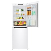 LG 310L Anti-fingerprint White Bottom Mount Fridge, GB-310RWL