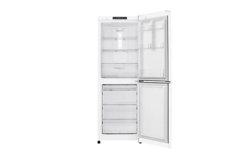 LG 310L Anti-fingerprint White Bottom Mount Fridge, GB-310RWL