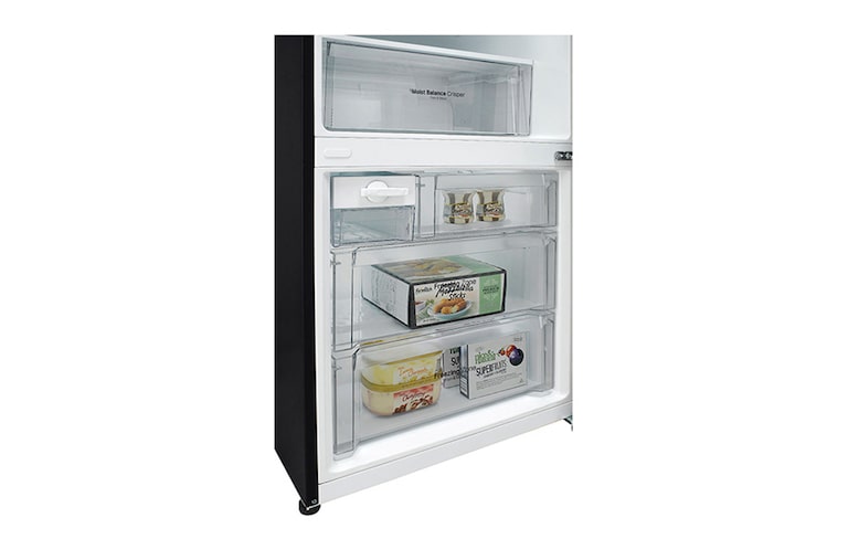 LG 450L Bottom Mount Fridge With 4½ Star Energy Rating, Black Finish, GB-450UBLX