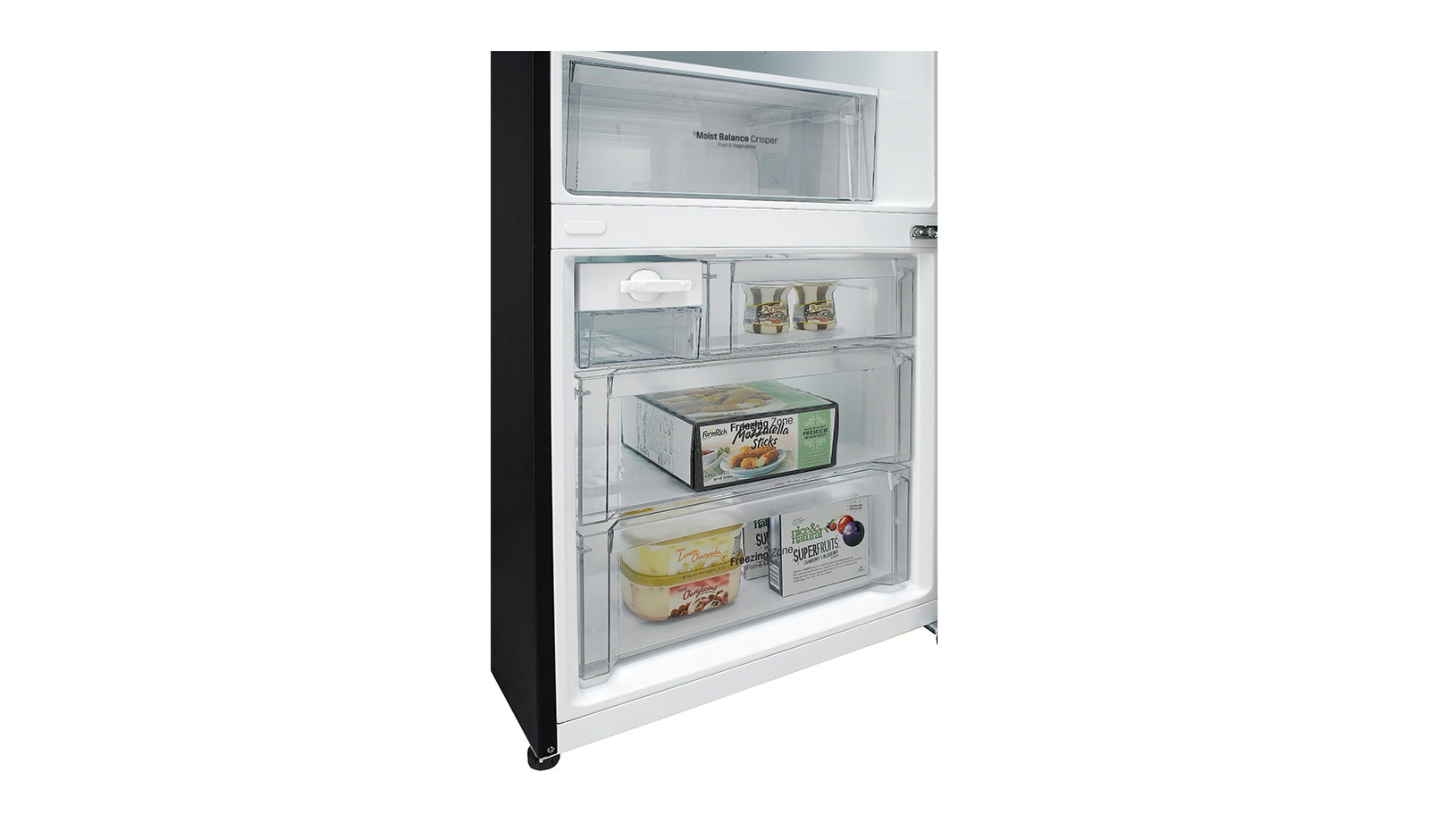 LG 450L Bottom Mount Fridge With 4½ Star Energy Rating, Black Finish, GB-450UBLX
