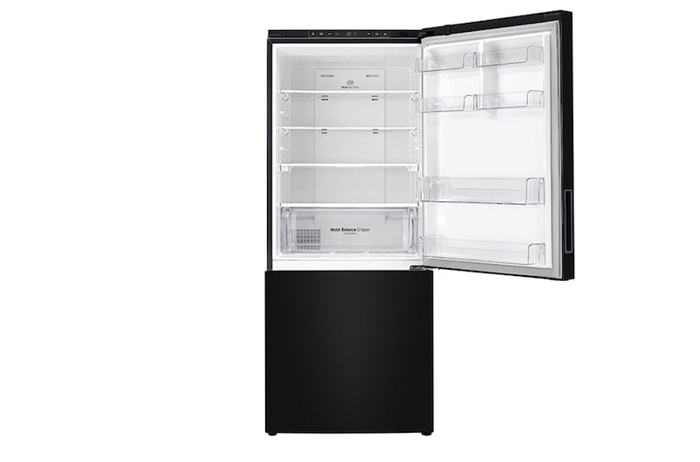 LG 450L Bottom Mount Fridge With 4½ Star Energy Rating, Black Finish, GB-450UBLX