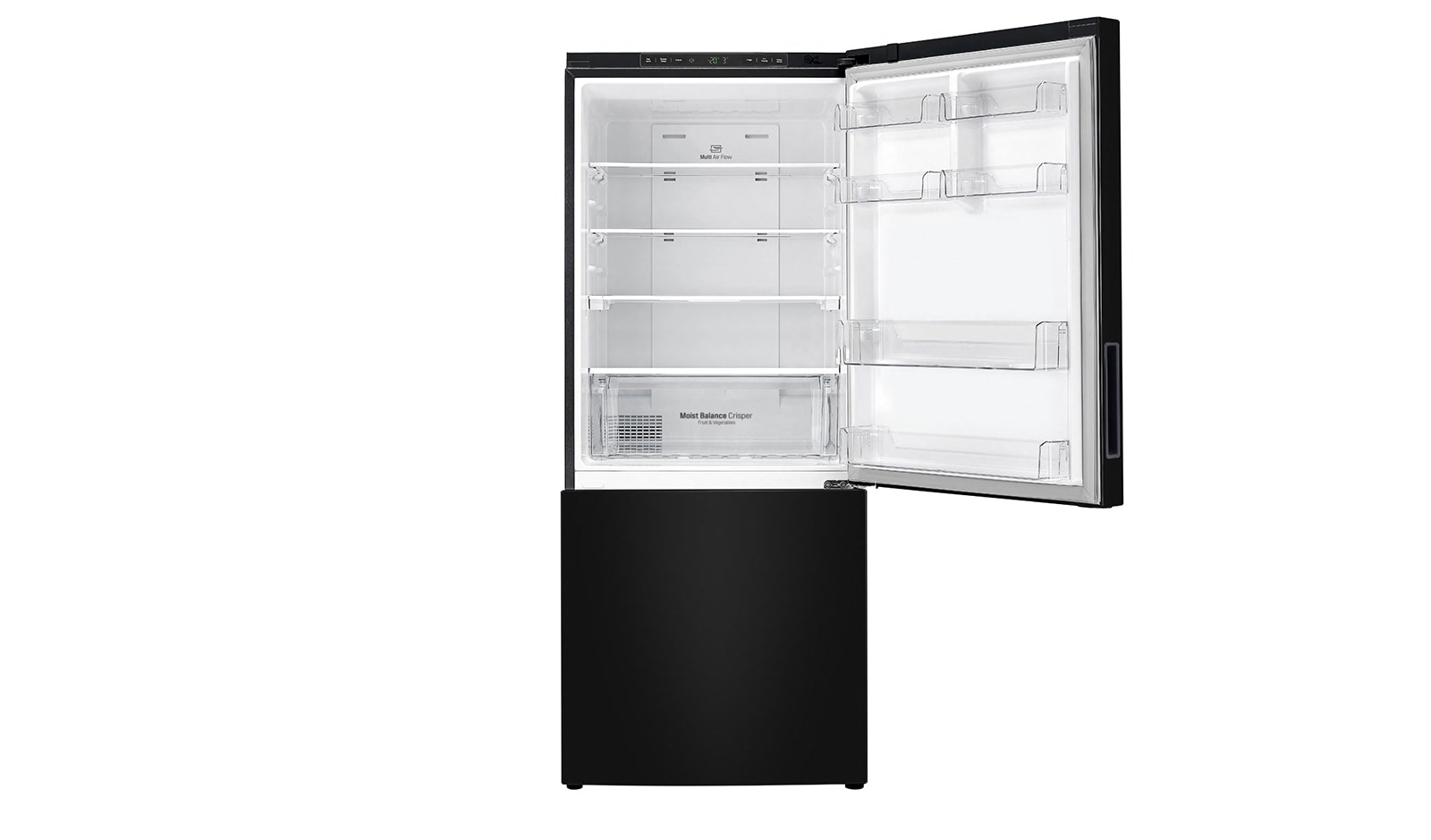 LG 450L Bottom Mount Fridge With 4½ Star Energy Rating, Black Finish, GB-450UBLX