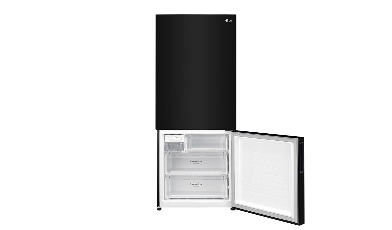 LG 450L Bottom Mount Fridge With 4½ Star Energy Rating, Black Finish, GB-450UBLX