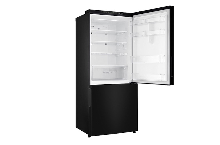 LG 450L Bottom Mount Fridge With 4½ Star Energy Rating, Black Finish, GB-450UBLX