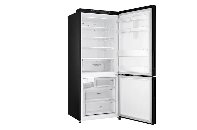 LG 450L Bottom Mount Fridge With 4½ Star Energy Rating, Black Finish, GB-450UBLX