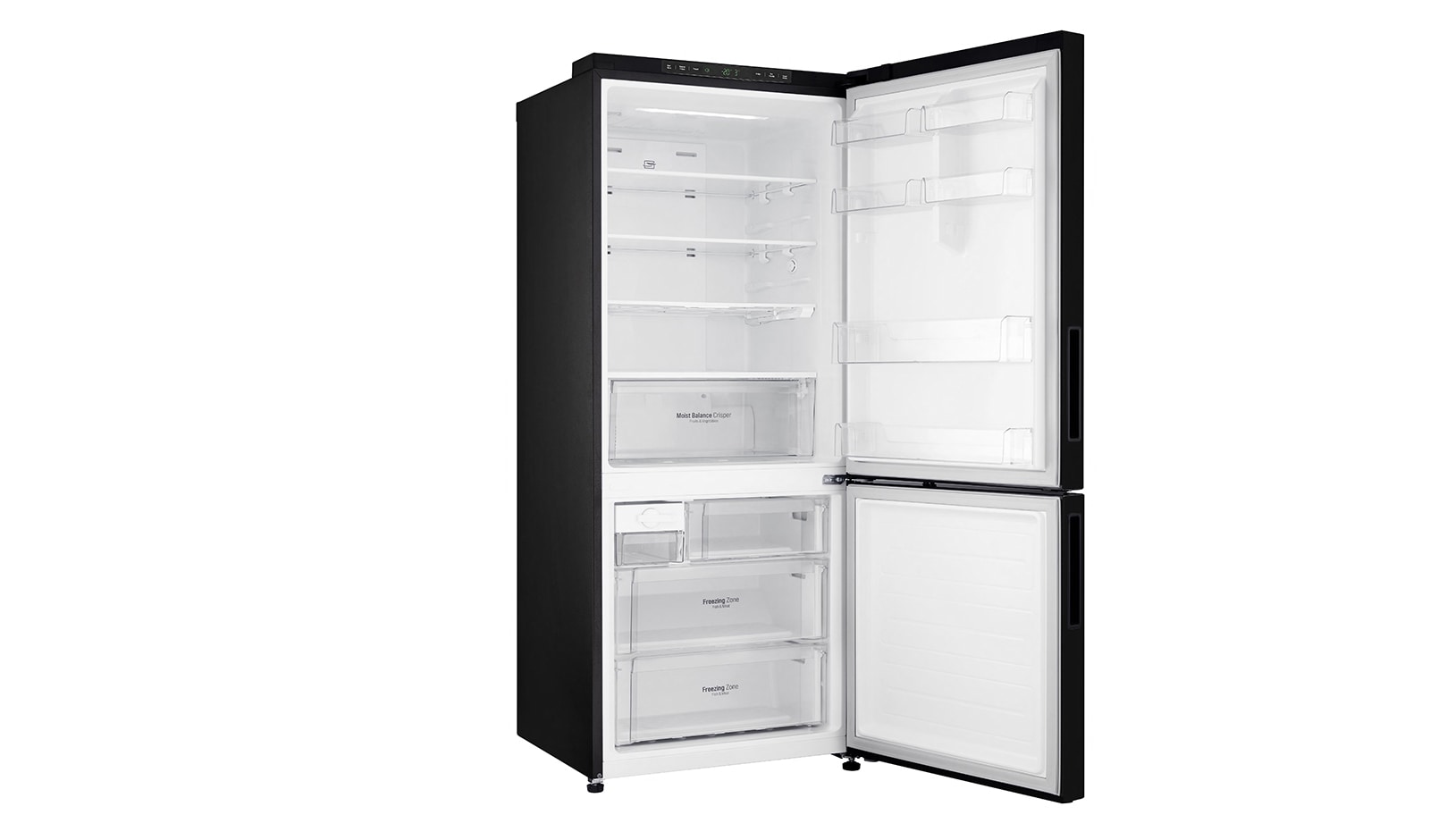 LG 450L Bottom Mount Fridge With 4½ Star Energy Rating, Black Finish, GB-450UBLX