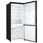 LG 450L Bottom Mount Fridge in Black Steel Finish, GB-450UBTLX