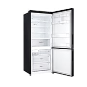 LG 450L Bottom Mount Fridge in Matte Black Finish, GB-450UMBLX