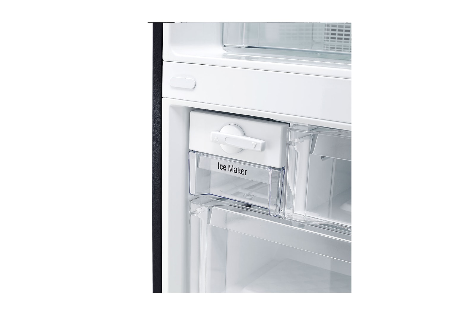 LG 450L Bottom Mount Fridge in Matte Black Finish, GB-450UMBLX