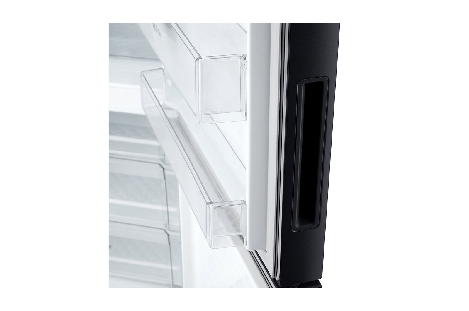 LG 450L Bottom Mount Fridge in Matte Black Finish, GB-450UMBLX